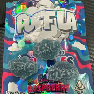 Puff La blue raspberry liquid diamond gummies