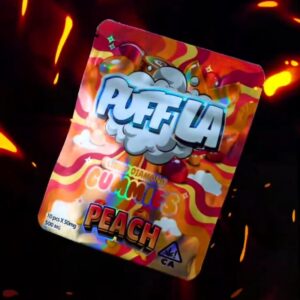 Puff la peach liquid diamond gummies