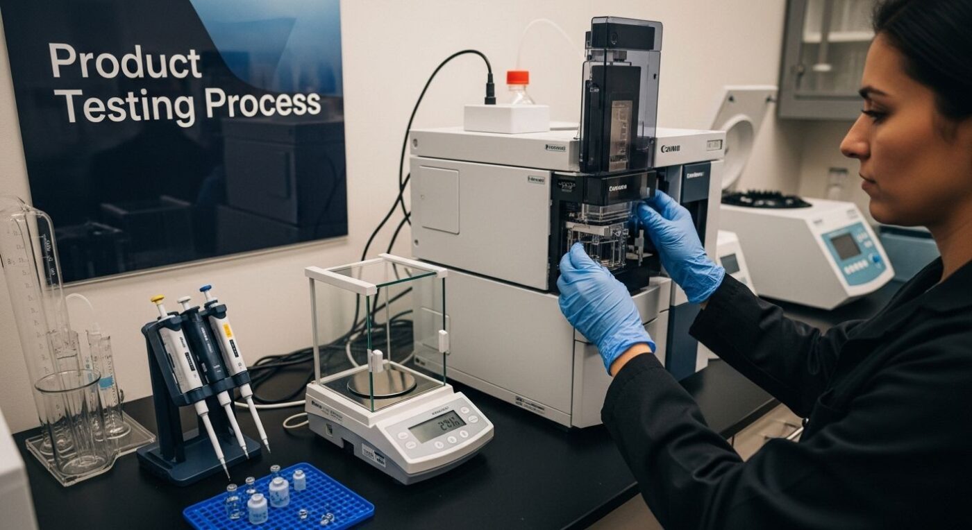 cannabis product testing process