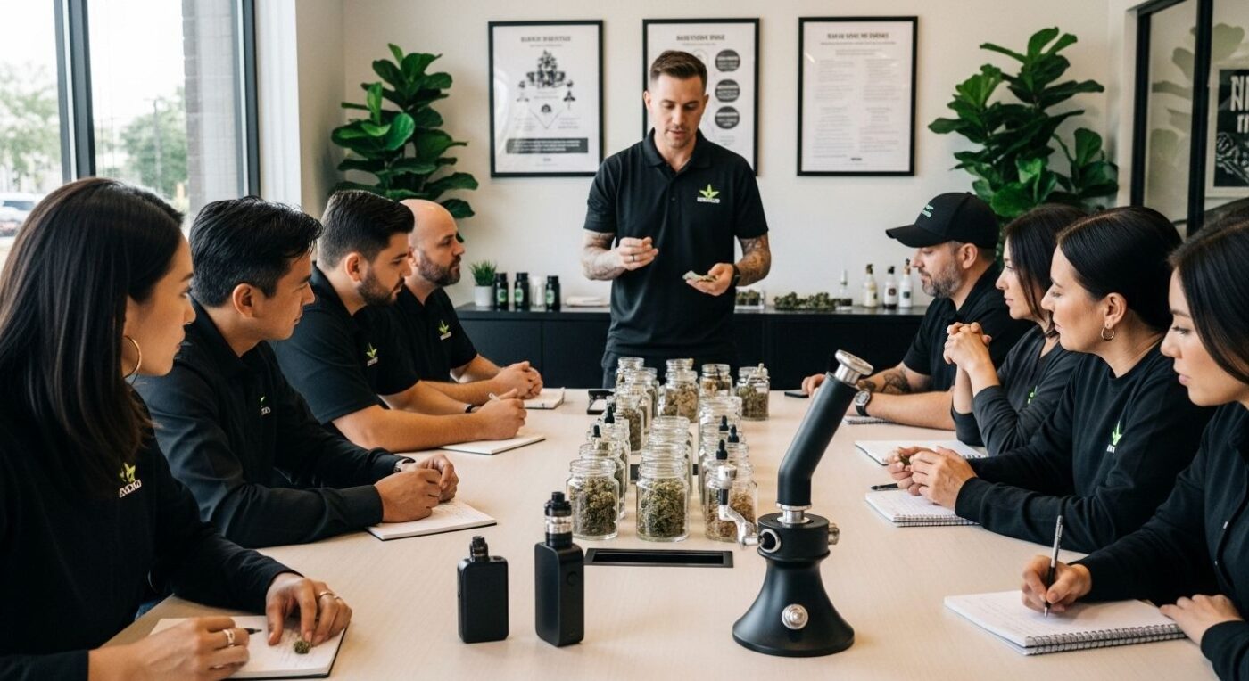 cannabis concentrates education, dispensary classroom, learning session