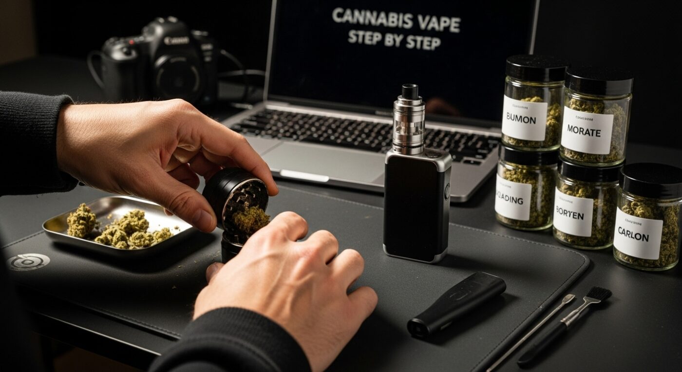 cannabis vape step by step