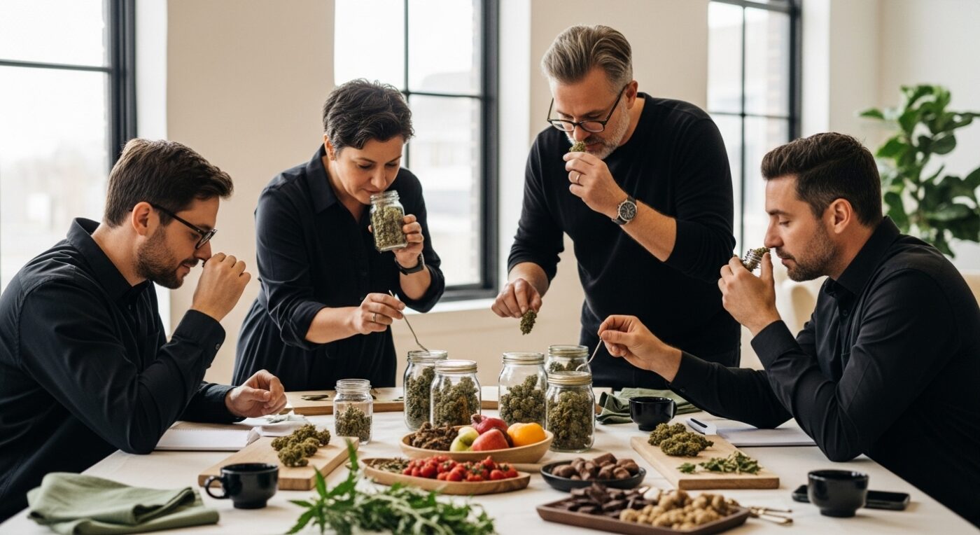 cannabis tasting, cannabis flavor profiles, educational